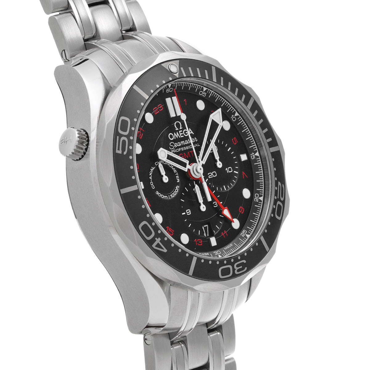 Seamaster Diver 300 Co-Axial Chronograph GMT 212.30.44.52.01.001 Black OMEGA Men's [Pre-Owned].