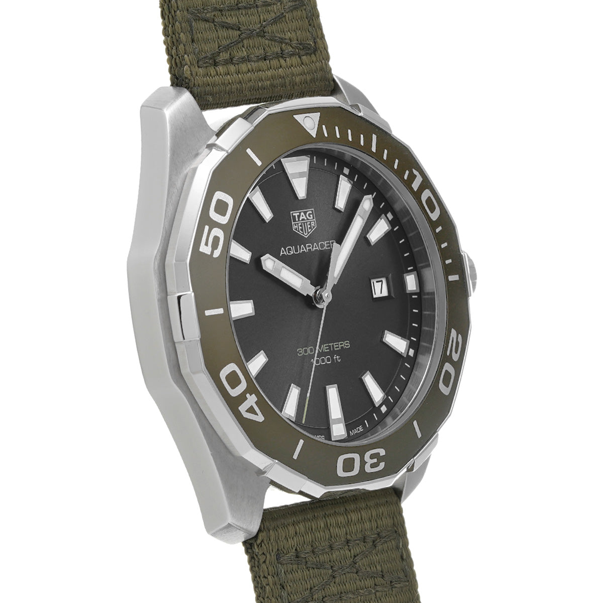 Aquaracer Quartz WAY101L.FC8222 Gray TAG HEUER Men's [Pre-owned]