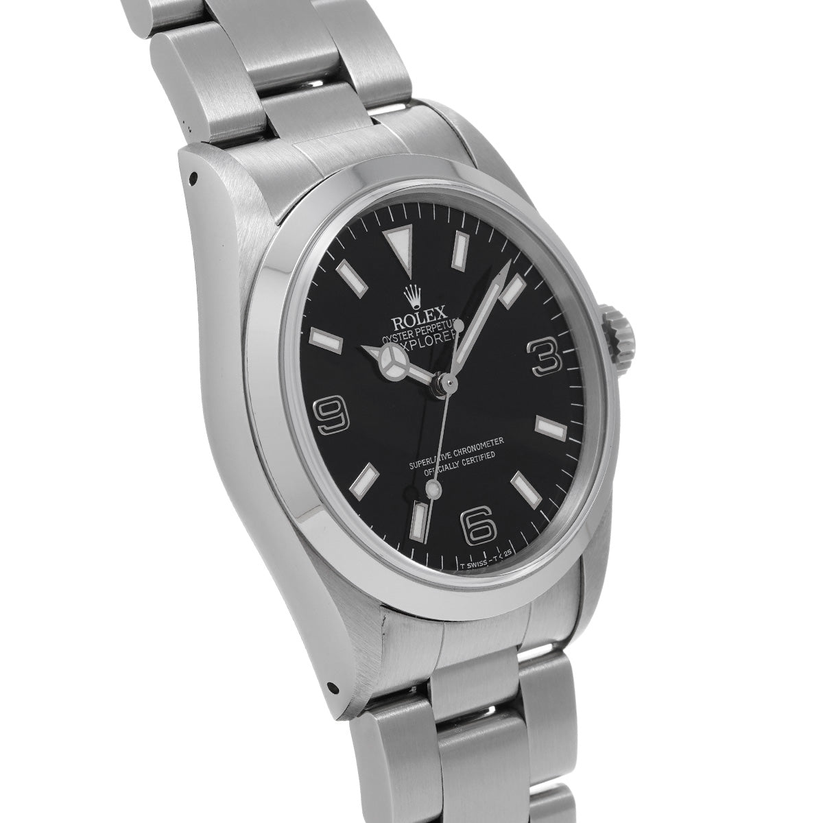 Explorer 14270 E (manufactured circa 1990) Black ROLEX Men's [Pre-Owned].