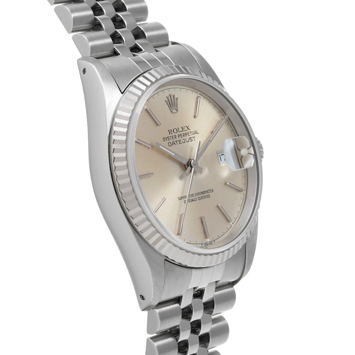 DATE JUST 16234 X (manufactured circa 1993) Silver ROLEX Men's [Pre-Owned].