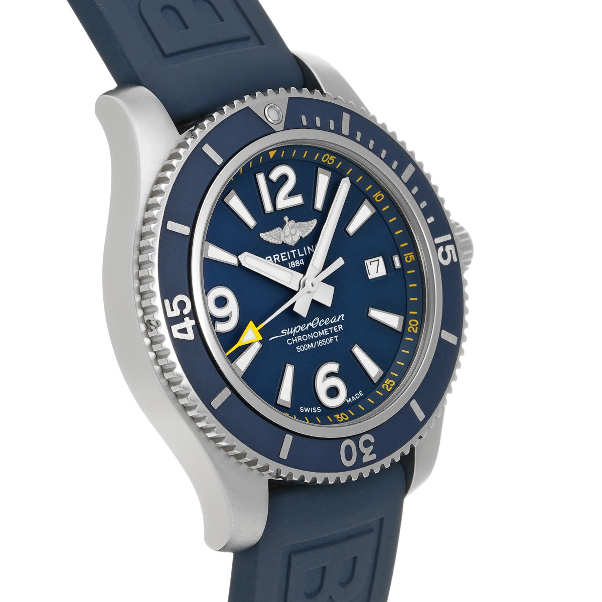 Super Ocean Automatic 42 Japan Edition A173661A1C1A1 Blue BREITLING Men's [Pre-Owned].