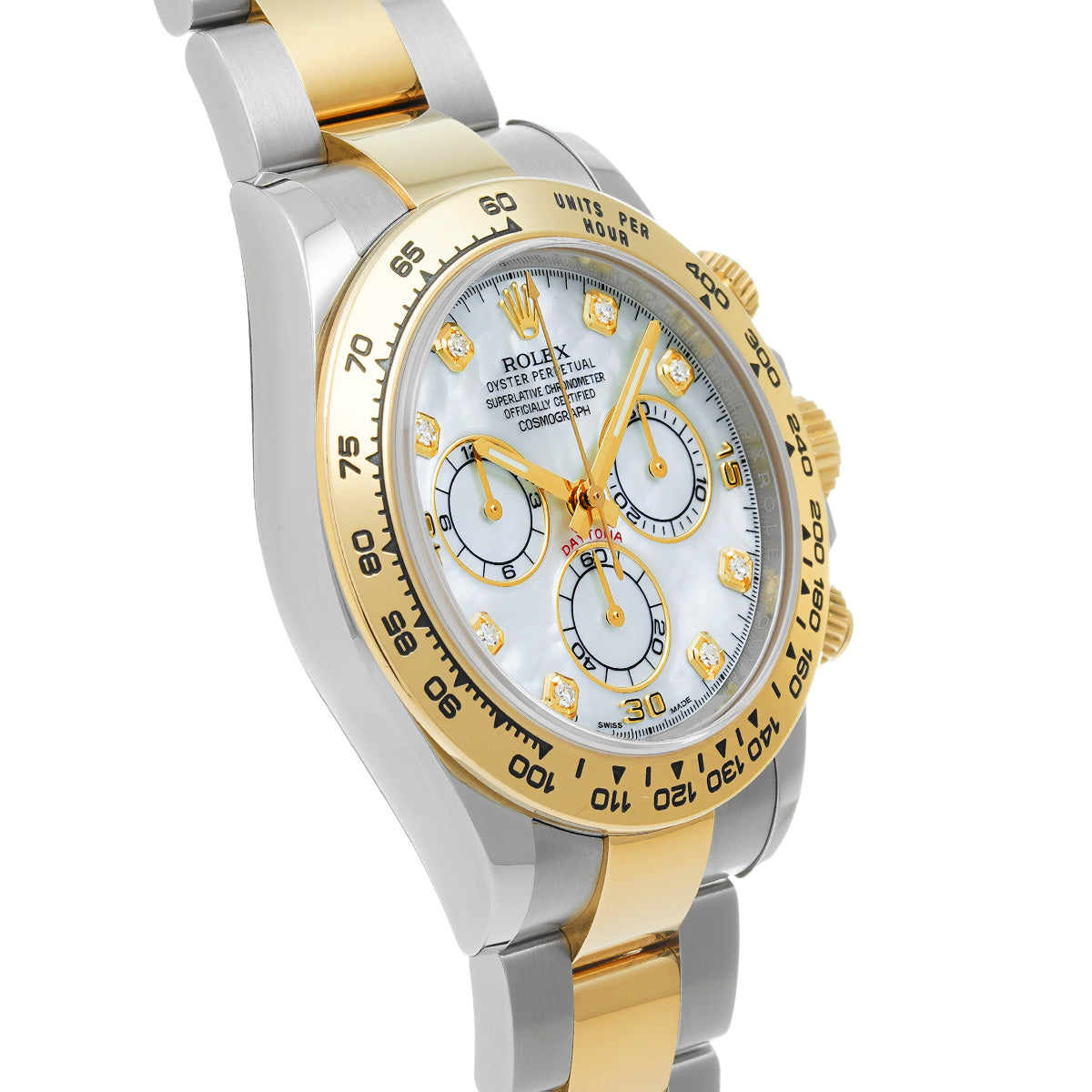 Cosmograph Daytona 116503NG Random Serial White MOP/Diamond ROLEX Men's [Pre-Owned].