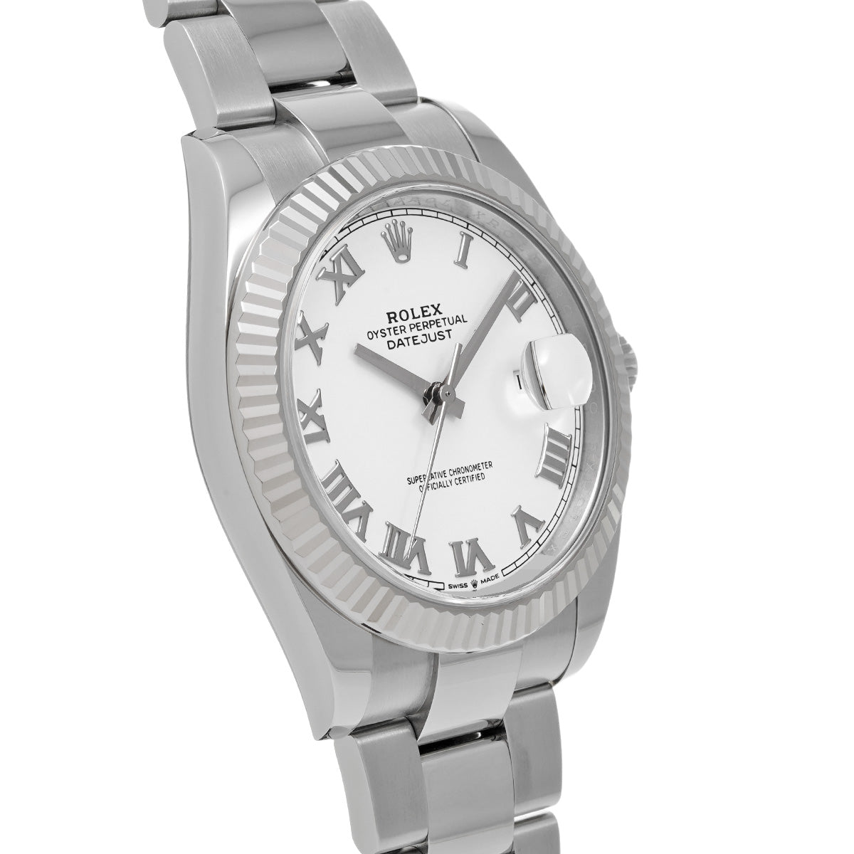 DATE JUST 41 126334 Random Serial White ROLEX Men's [Pre-Owned].