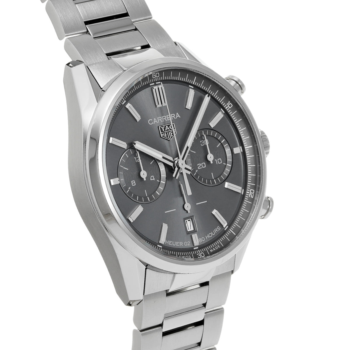 CARRERA Heuer 02 Chronograph Calibre TH20-00 CBN2012.FC6483 Gray TAG HEUER Men's [Pre-Owned]