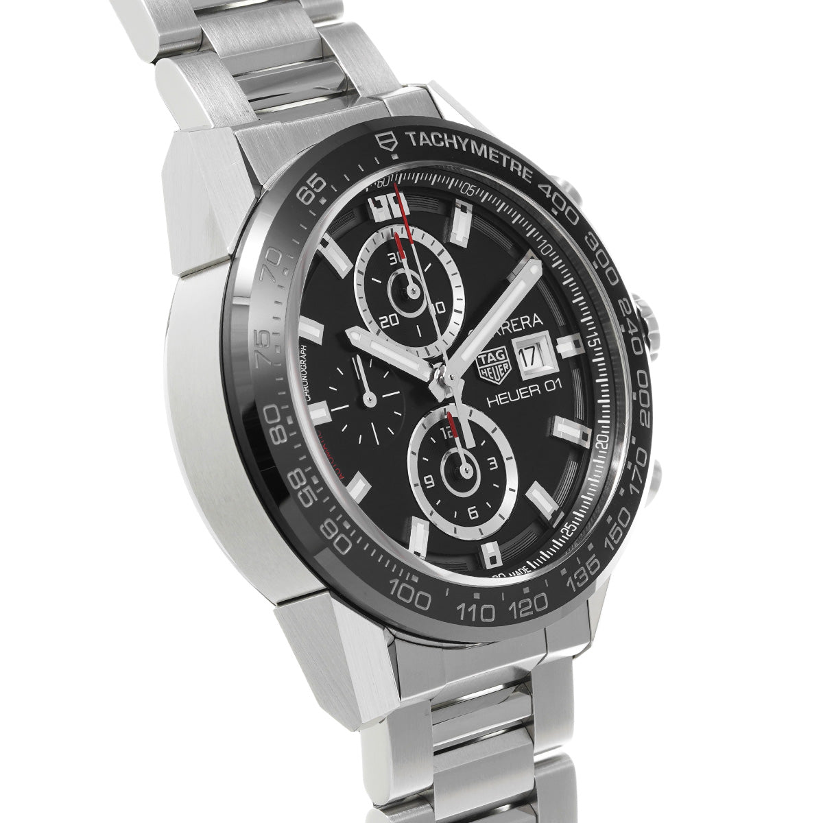 CARRERA Calibre Heuer 01 CAR201Z.BA0714 Black TAG HEUER Men's [Pre-Owned].