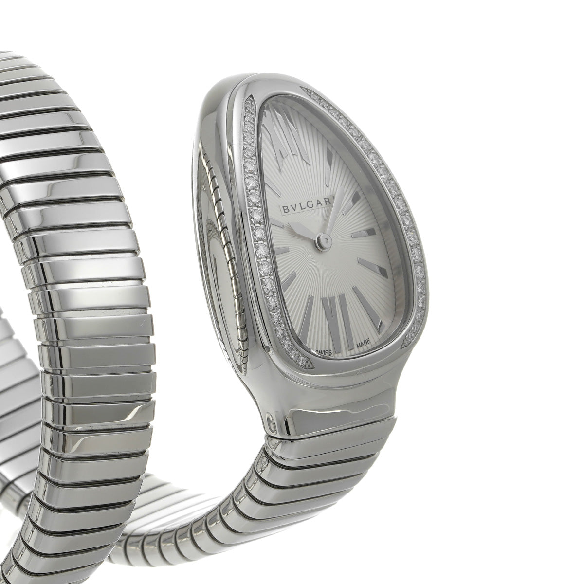 Serpenti Tubogas SP35S White BVLGARI Ladies [Pre-owned].