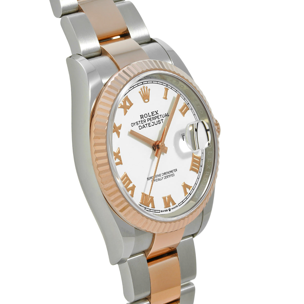 DATE JUST 36 126231 White ROLEX Men's [Pre-Owned].