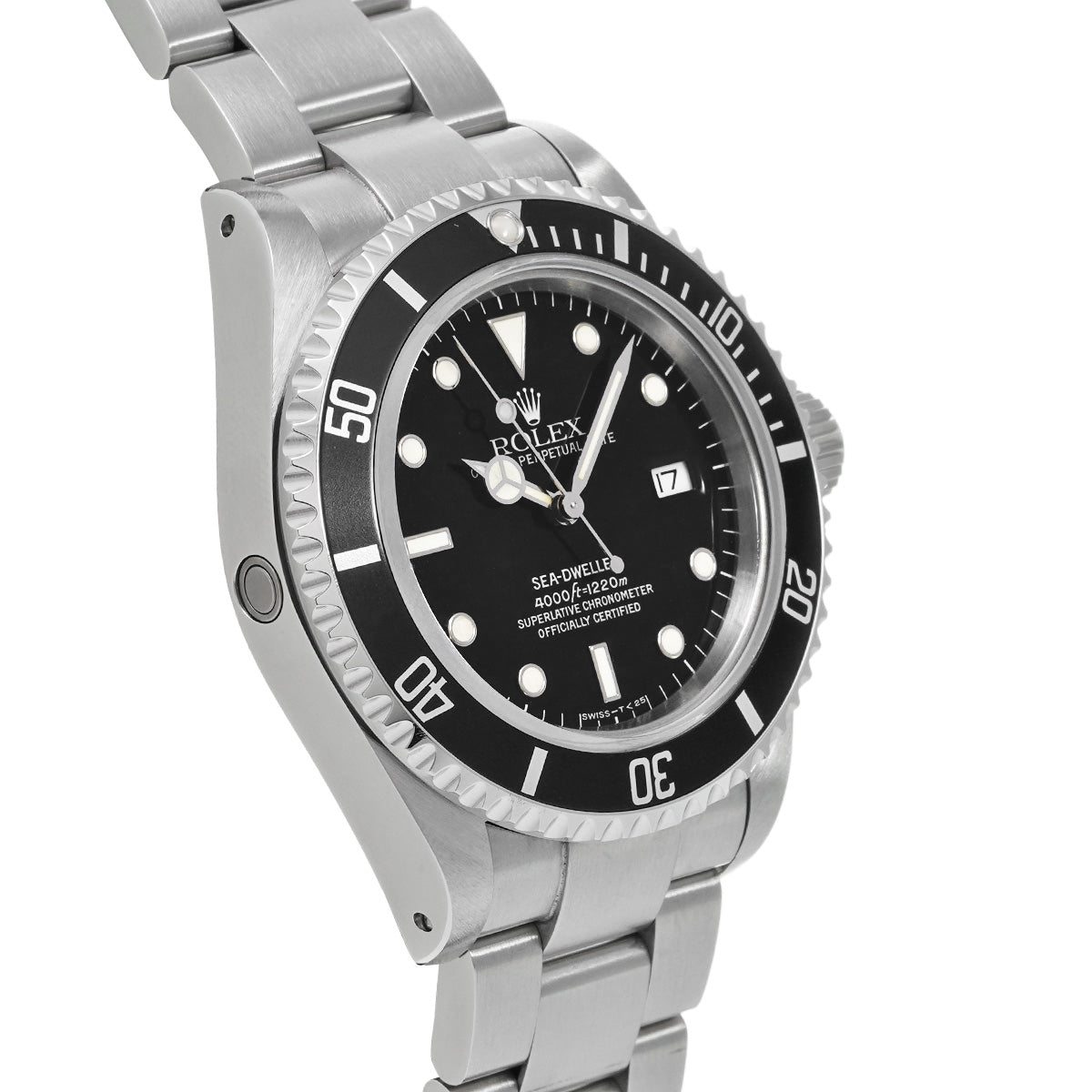 Sea-Dweller 16600 U (manufactured circa 1997) Black ROLEX Men's [Pre-Owned].