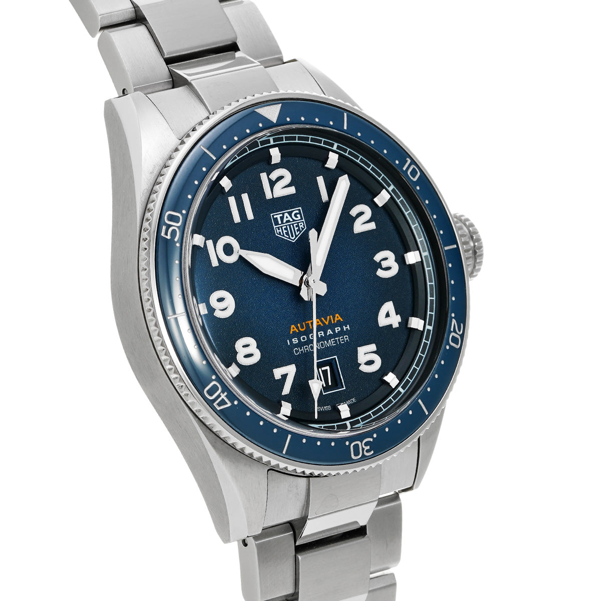 Autavia Isograph WBE5112.EB0173 Blue TAG HEUER Men's [Pre-owned]