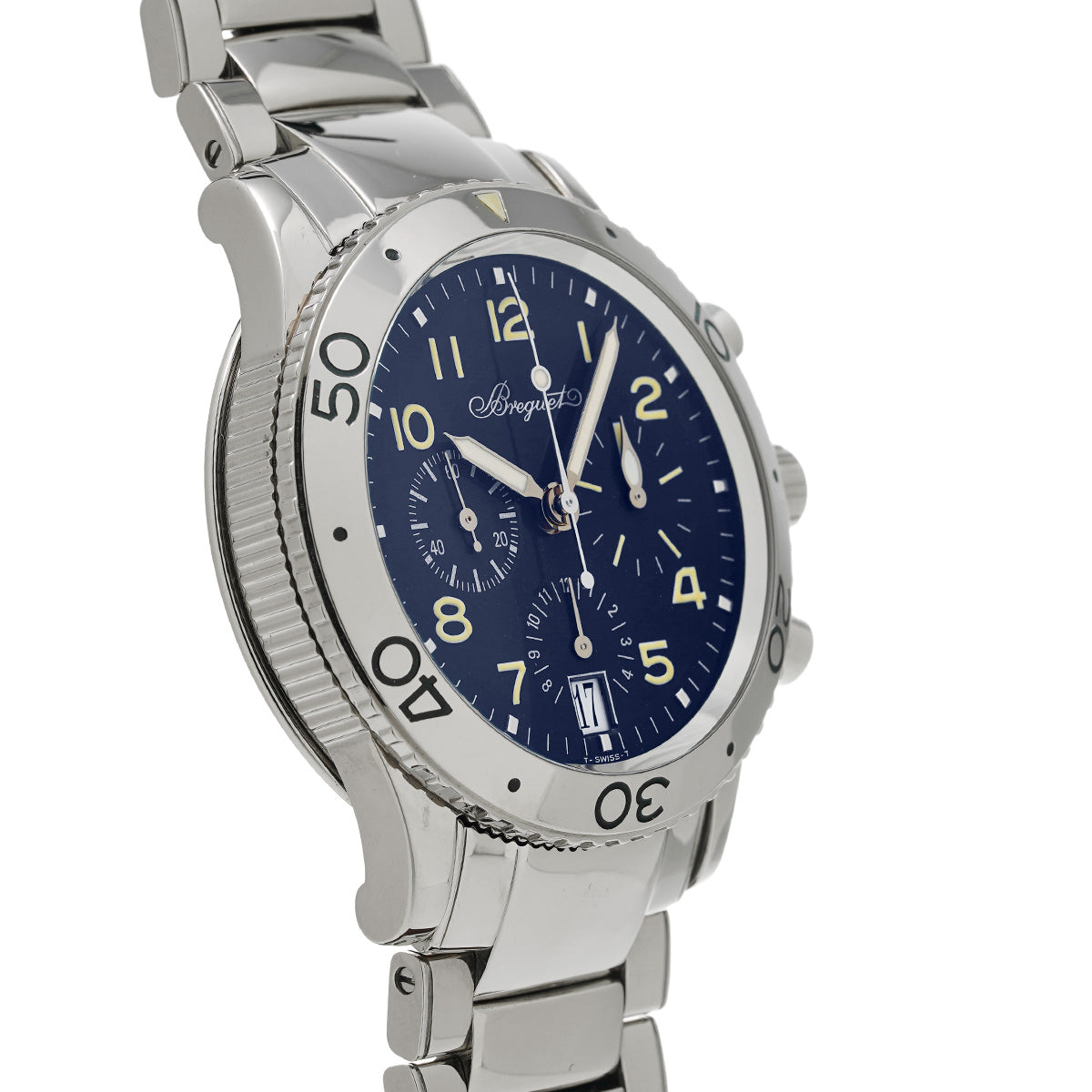 Transatlantique Type XX 3820BB/P2/BW9 Blue Breguet Men's [Pre-Owned].
