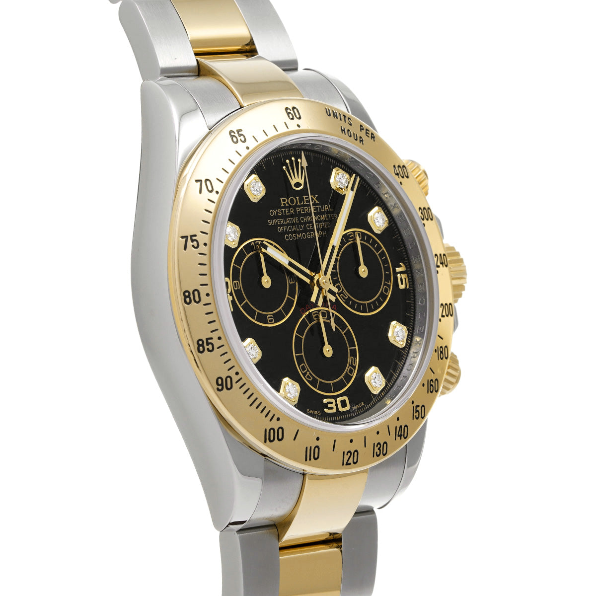 116523G Cosmograph Daytona Random Serial Black/Diamond ROLEX Men's [Pre-Owned].