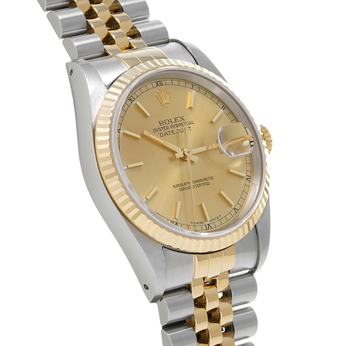 Datejust 16233 X (manufactured circa 1991) Champagne ROLEX Men's [Pre-Owned].