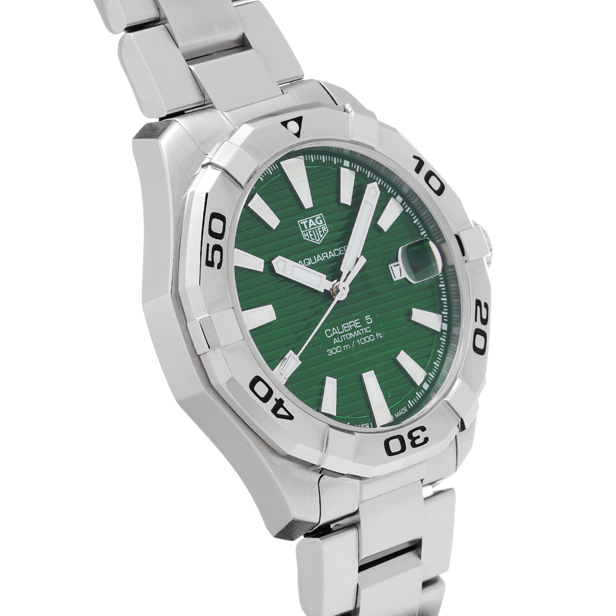 Aquaracer Calibre 5 WAY2015.BA0927 Green TAG HEUER Men's [Pre-Owned].