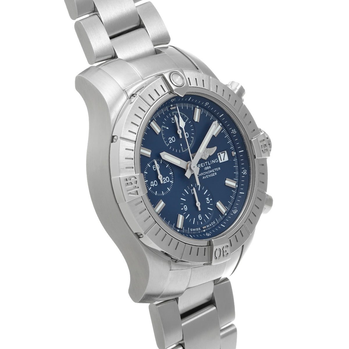 Avenger Chronograph 43 A13385101C1A1 Blue BREITLING Men's [Pre-Owned].
