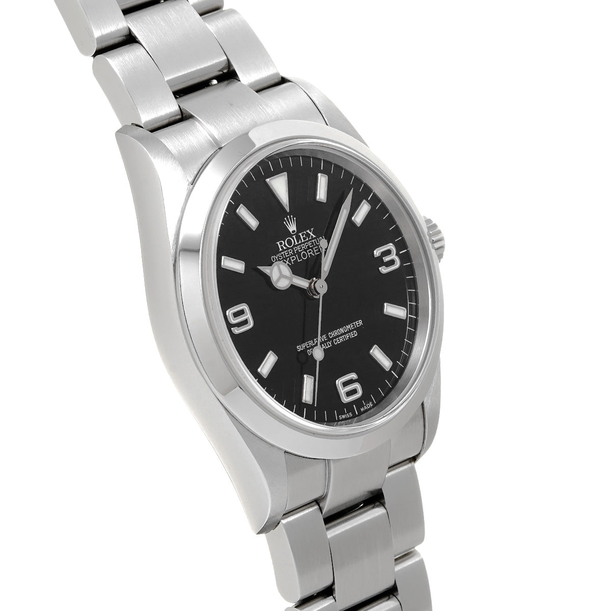 Explorer 114270 Z (manufactured circa 2006) Black ROLEX Men's [Pre-Owned].