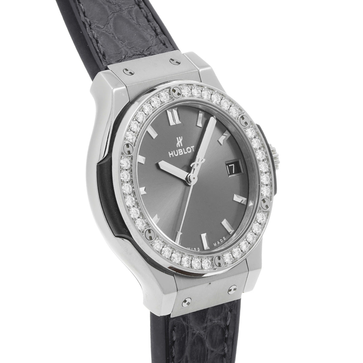 Classic Fusion Titanium Racing Gray 581.NX.7071.LR.1104 Gray HUBLOT Ladies [Pre-owned]