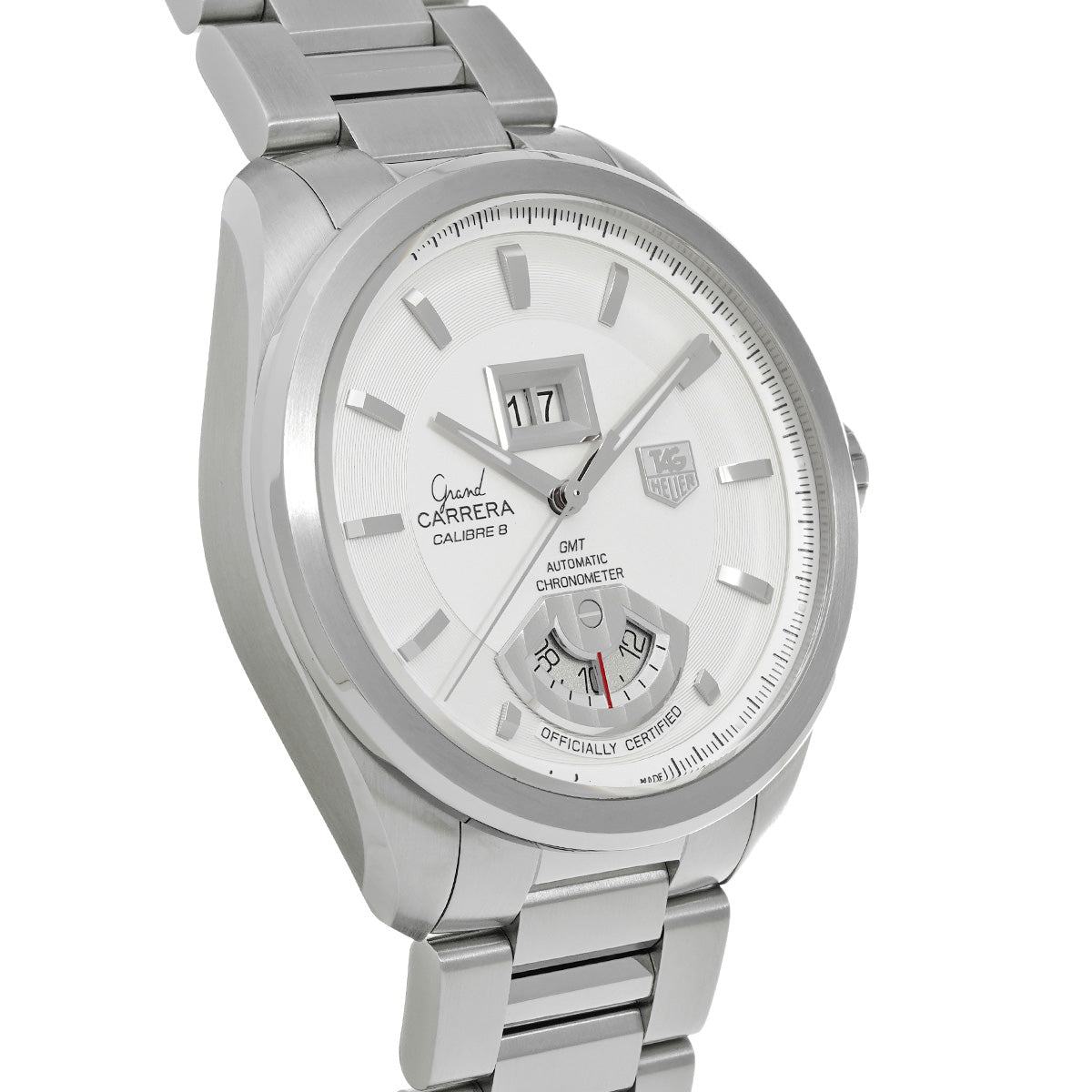 Grand CARRERA GMT Calibre 8 WAV5112.BA0901 Silver TAG HEUER Men's [Pre-Owned].