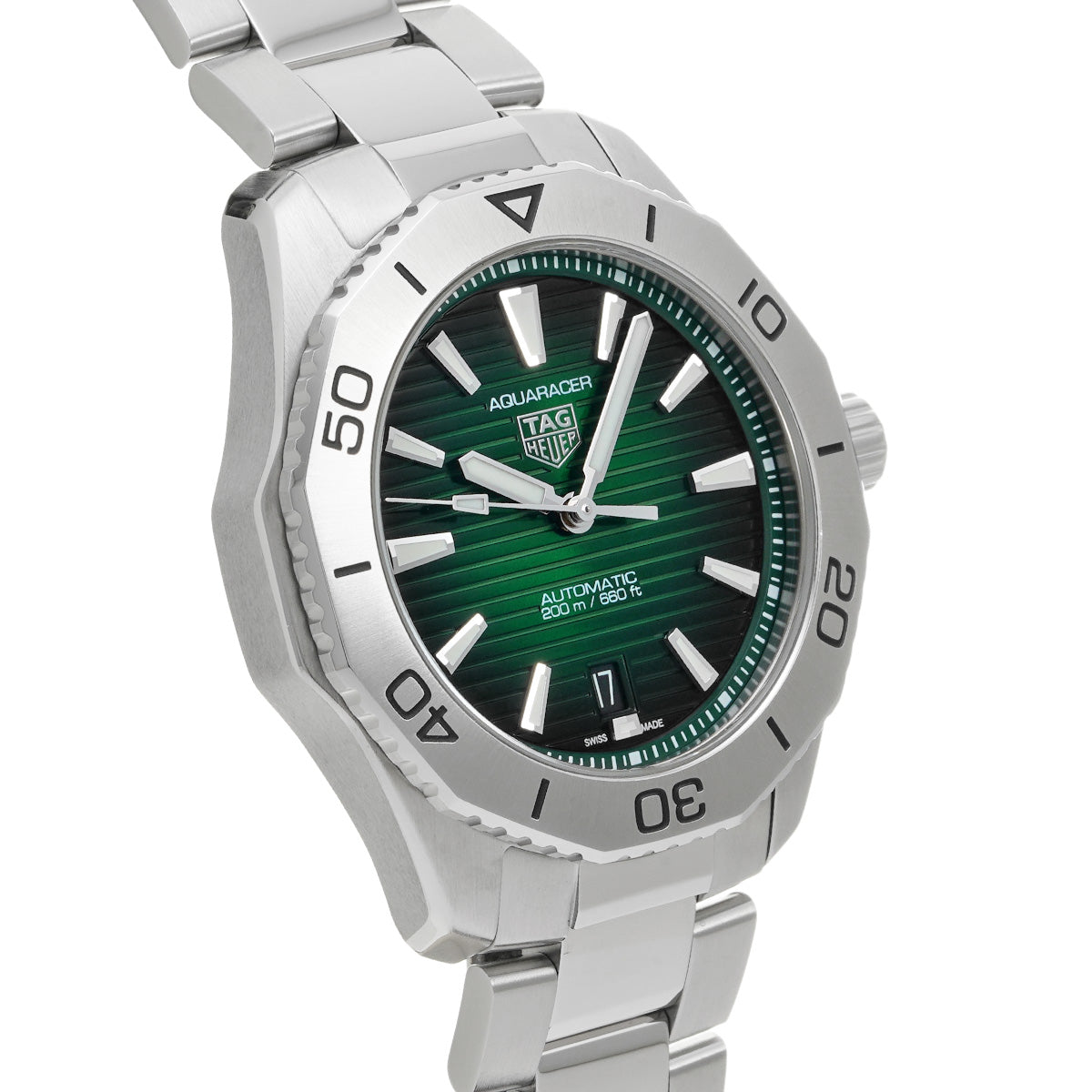 Aquaracer Professional 200 Date Calibre 5 WBP2115.BA0627 Green TAG HEUER Men's [Pre-Owned]