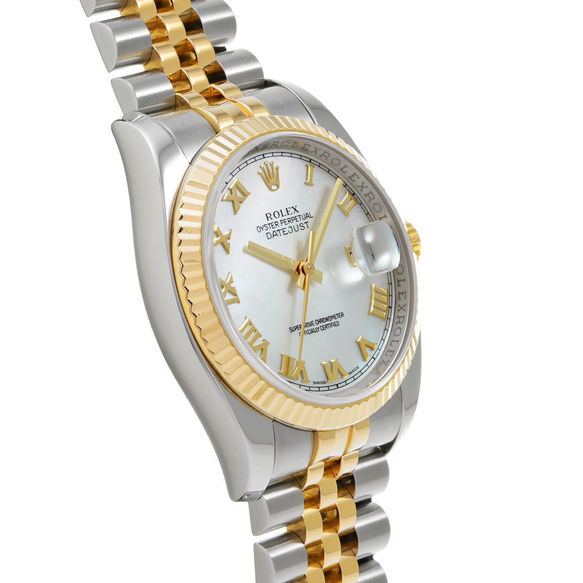 DATE JUST 116233NR M (made around 2007) White MOP ROLEX Men's [Pre-Owned].
