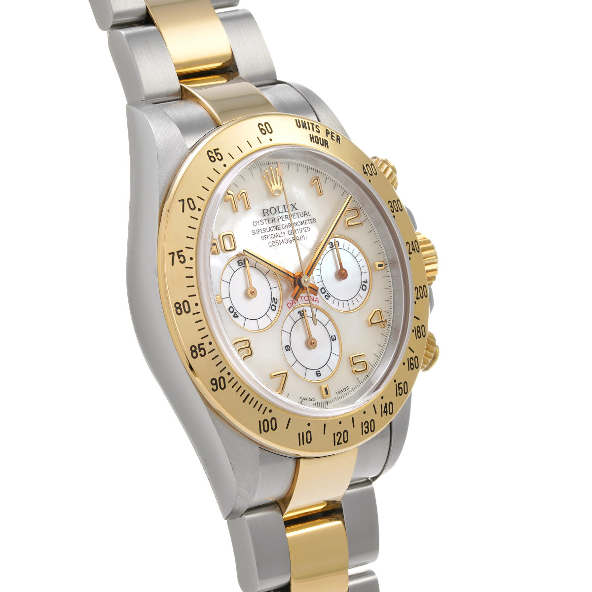 Cosmograph Daytona 16523NA U No. (manufactured around 1997) White MOP ROLEX Men's [Pre-Owned].