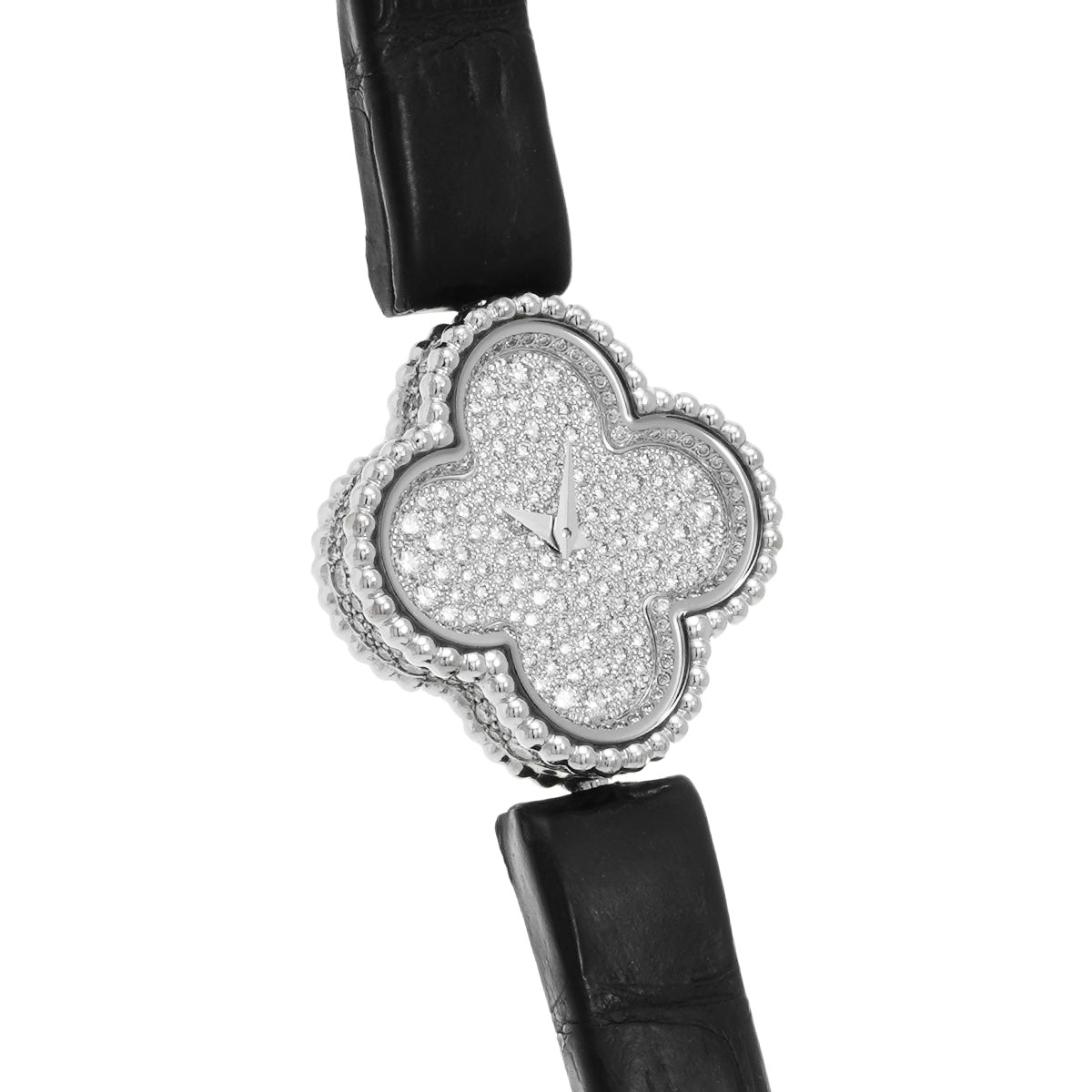Sweet Alhambra VCARO8WV00 Silver/diamond Van Cleef &amp; Arpels ladies [pre-owned]