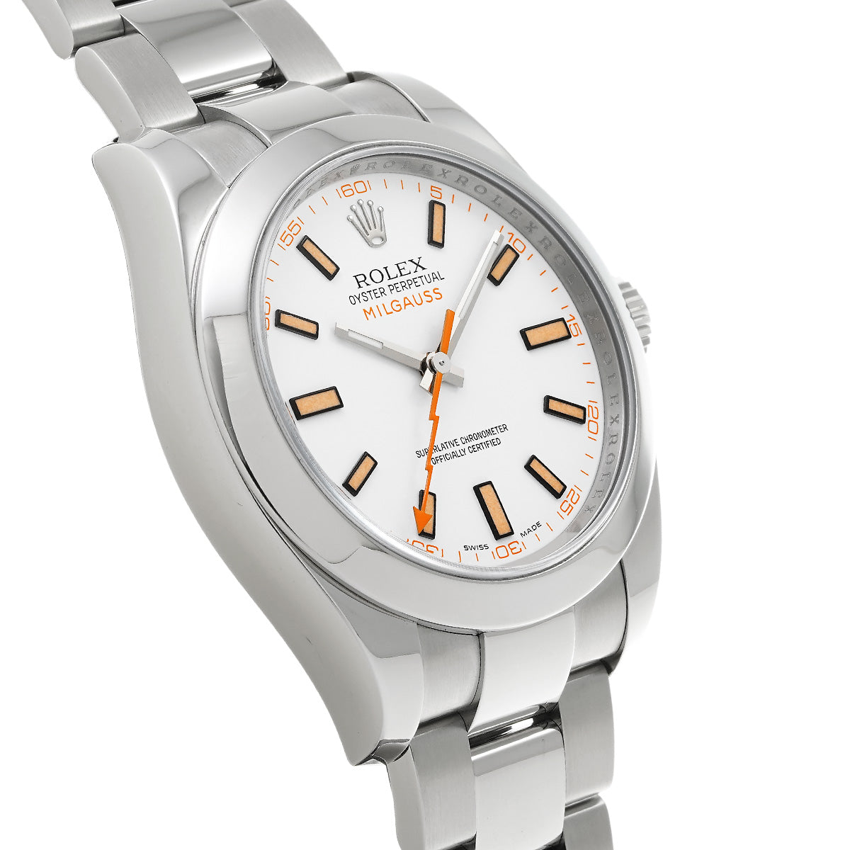 Milgauss 116400 V (manufactured around 2010) White ROLEX Men's [Pre-Owned].