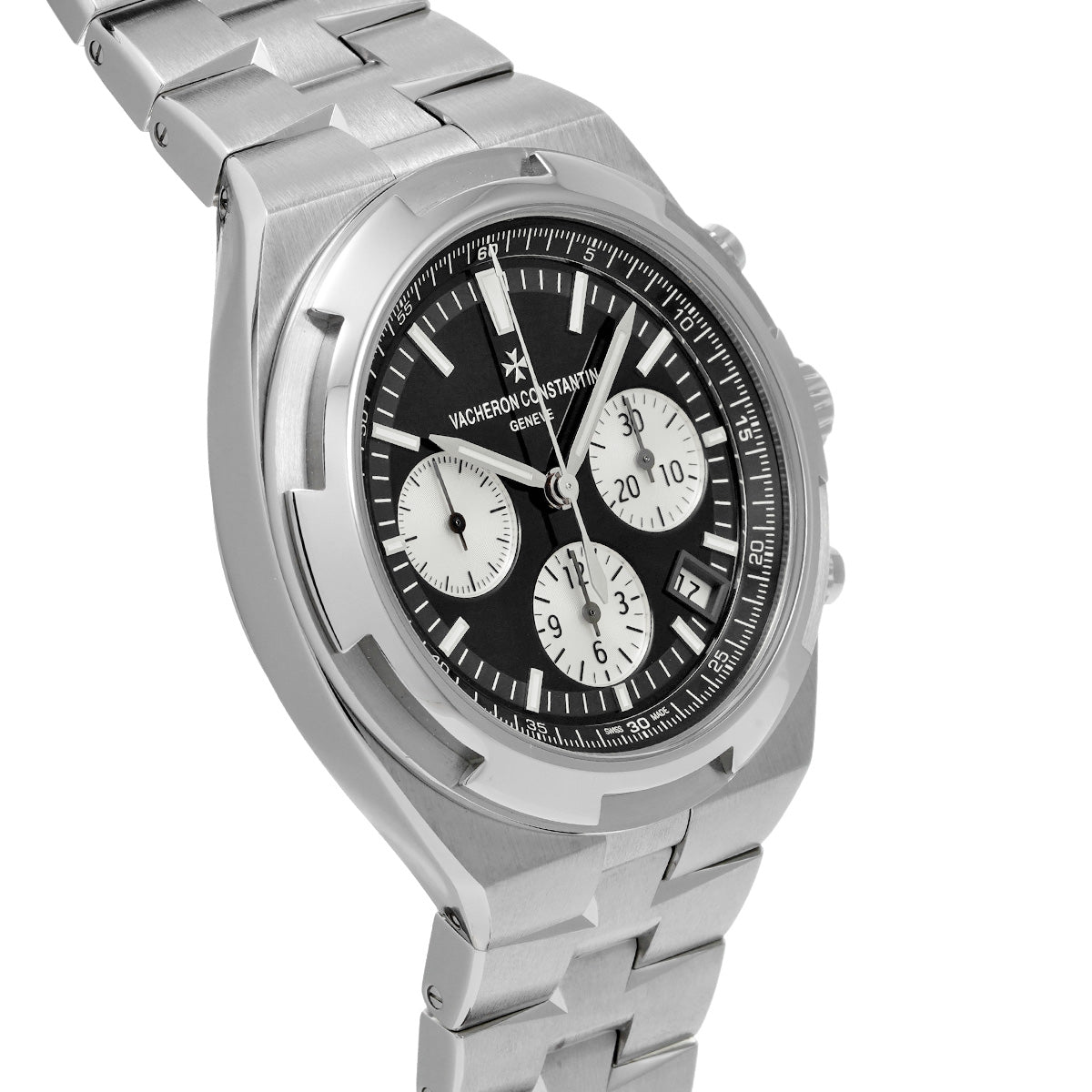 Overseas Chronograph 5500V/110A-B481 Black/Silver VACHERON CONSTANTIN Men's [Pre-Owned].