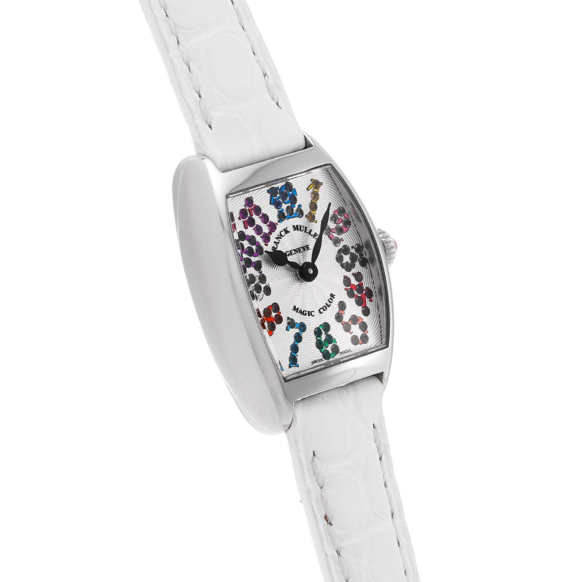 Tonneau Curvex Magic Color 2252QZMAGCOL AC White/Precious Stone FRANCK MULLER Ladies [Pre-owned]