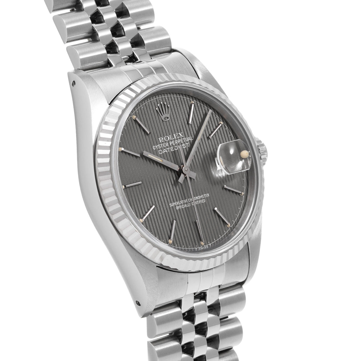 DATE JUST 16234 X (manufactured circa 1993) Gray ROLEX Men's [Pre-Owned].