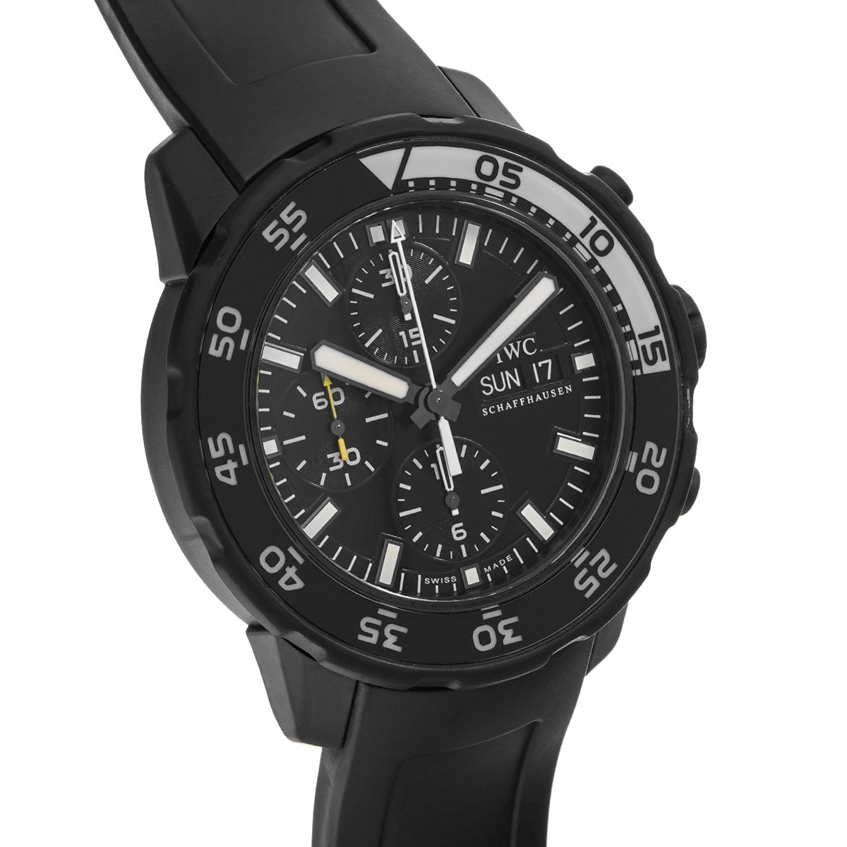 Aquatimer Chronograph Galapagos Island IW376705 Black IWC Men's [Pre-Owned]