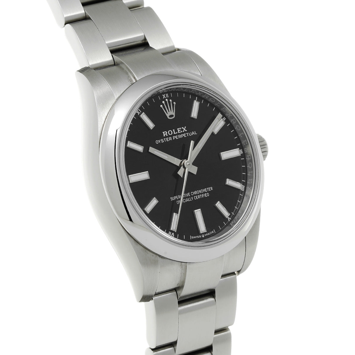 Oyster Perpetual 34 124200 Random Serial Black ROLEX Unisex [Pre-owned].