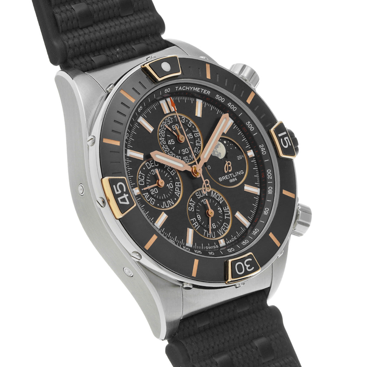 Super Chronomat 44 Four Years Calendar I19320251B1S1 Black BREITLING Men's [Pre-Owned].