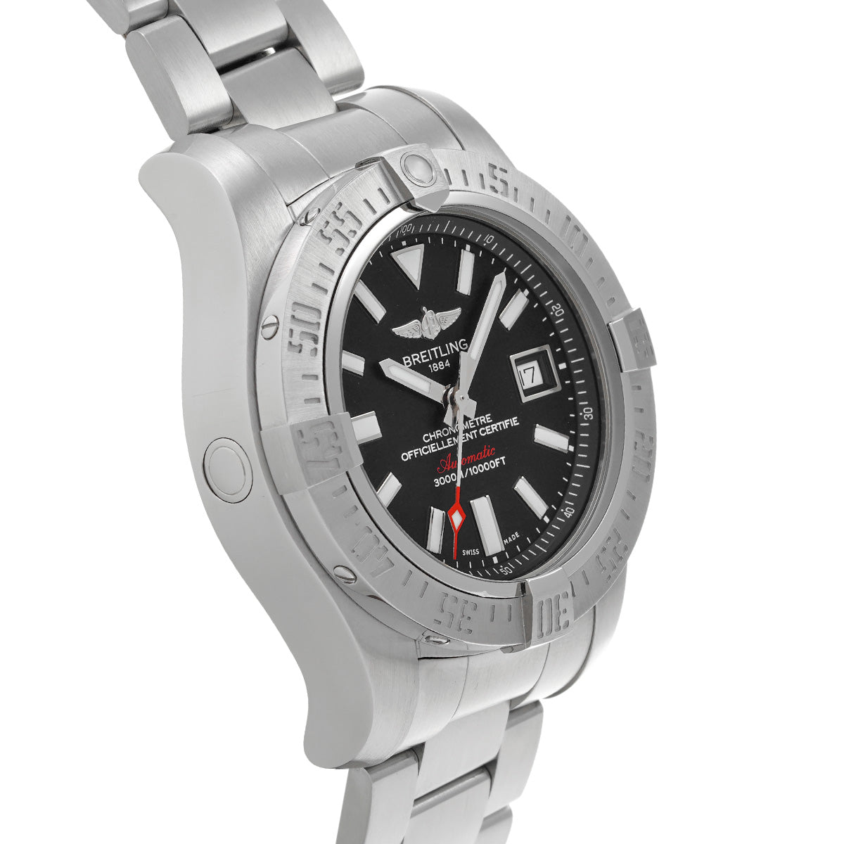 Avenger II Seawolf A1733110/BC30 Black BREITLING Men's [Pre-Owned].