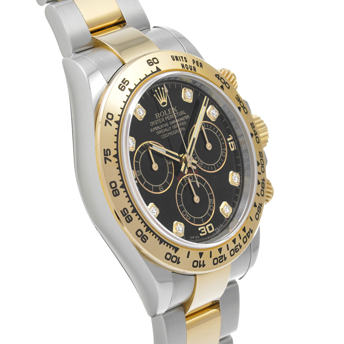 Cosmograph Daytona 116503G Random Serial Black/Diamond ROLEX Men's [Pre-Owned].