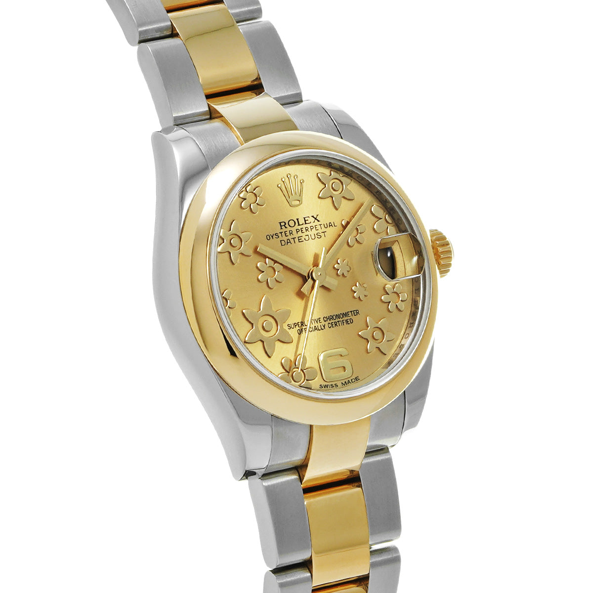 DATE JUST 31 178243 Random Serial Champagne Flower ROLEX Men's [Pre-Owned].