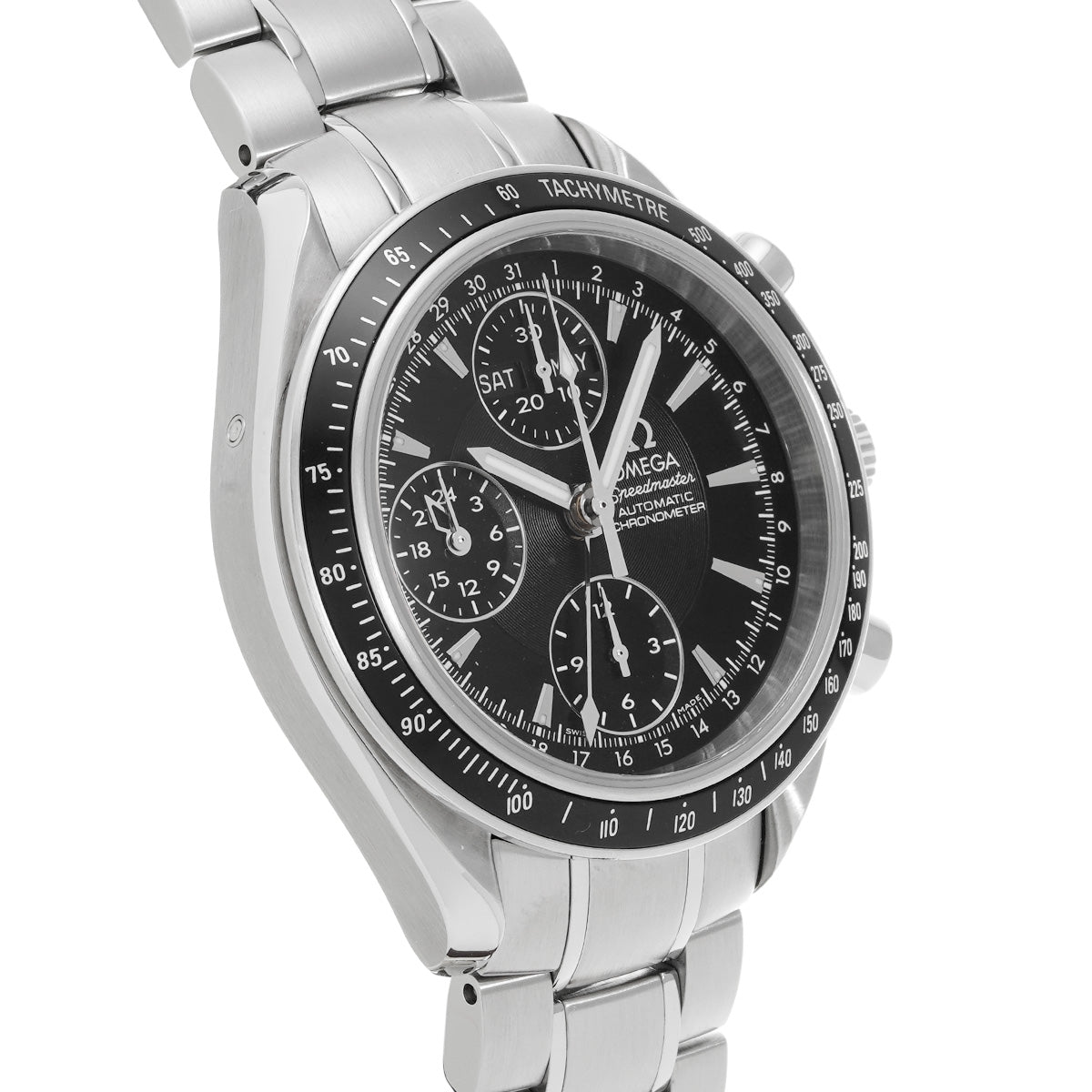 Speedmaster Triple Calendar 3220.5 Black OMEGA Men's [Pre-Owned].