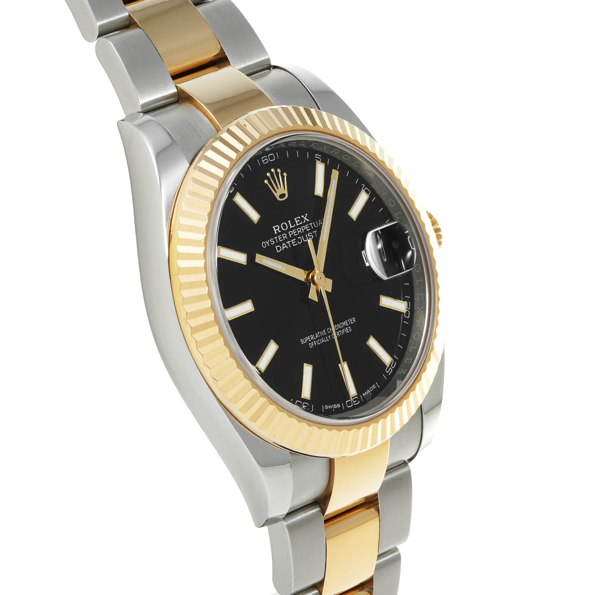 DATE JUST 41 126333 Random Serial Black ROLEX Men's [Pre-Owned].