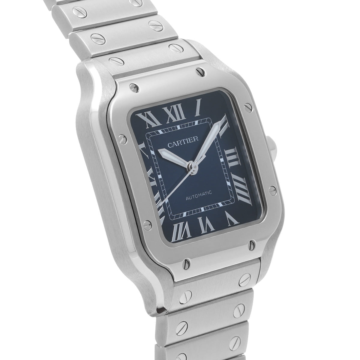 Santos de Cartier MM WSSA0063 Blue Gradation CARTIER Men's [Pre-Owned].
