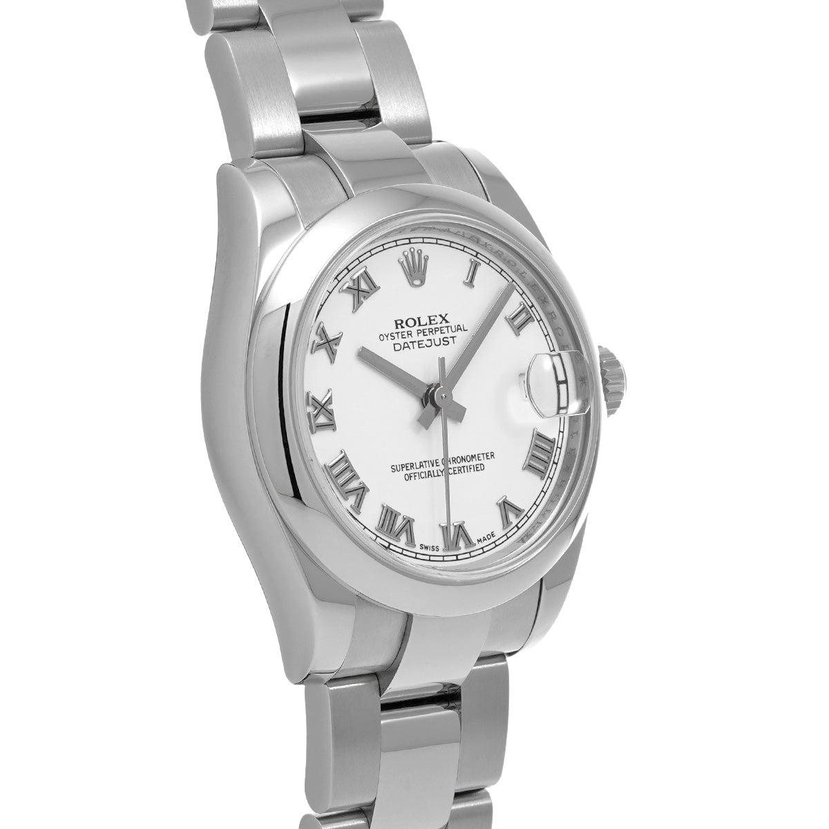 DATE JUST 178240 Z (manufactured circa 2006) White ROLEX Unisex [Pre-Owned].