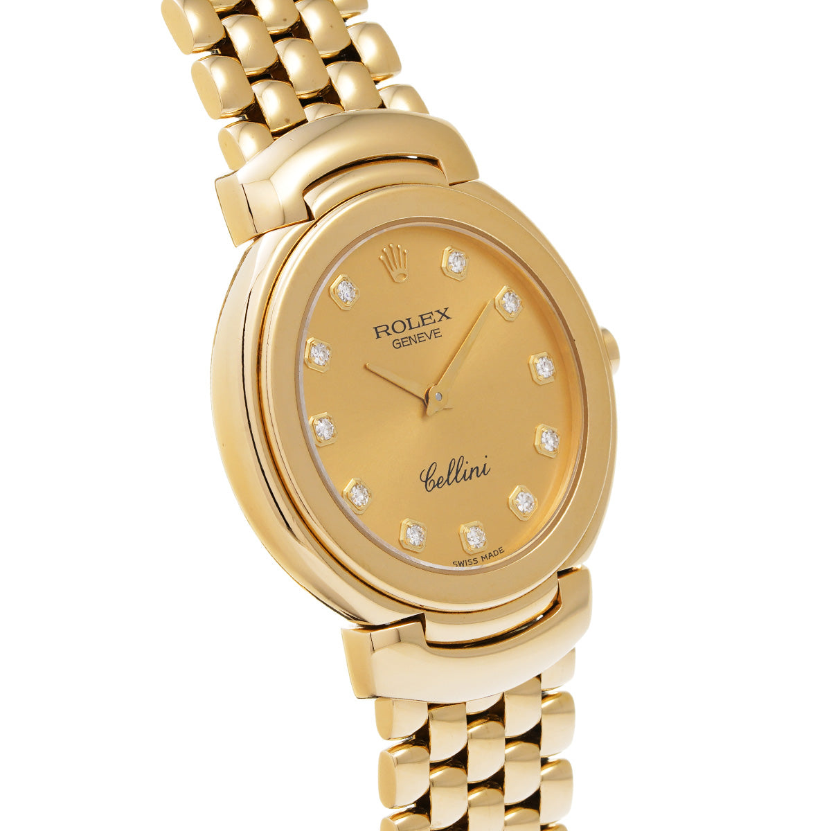 Cellini 6622/8 N (manufactured circa 1991) White/Diamond ROLEX Men's [Pre-Owned].