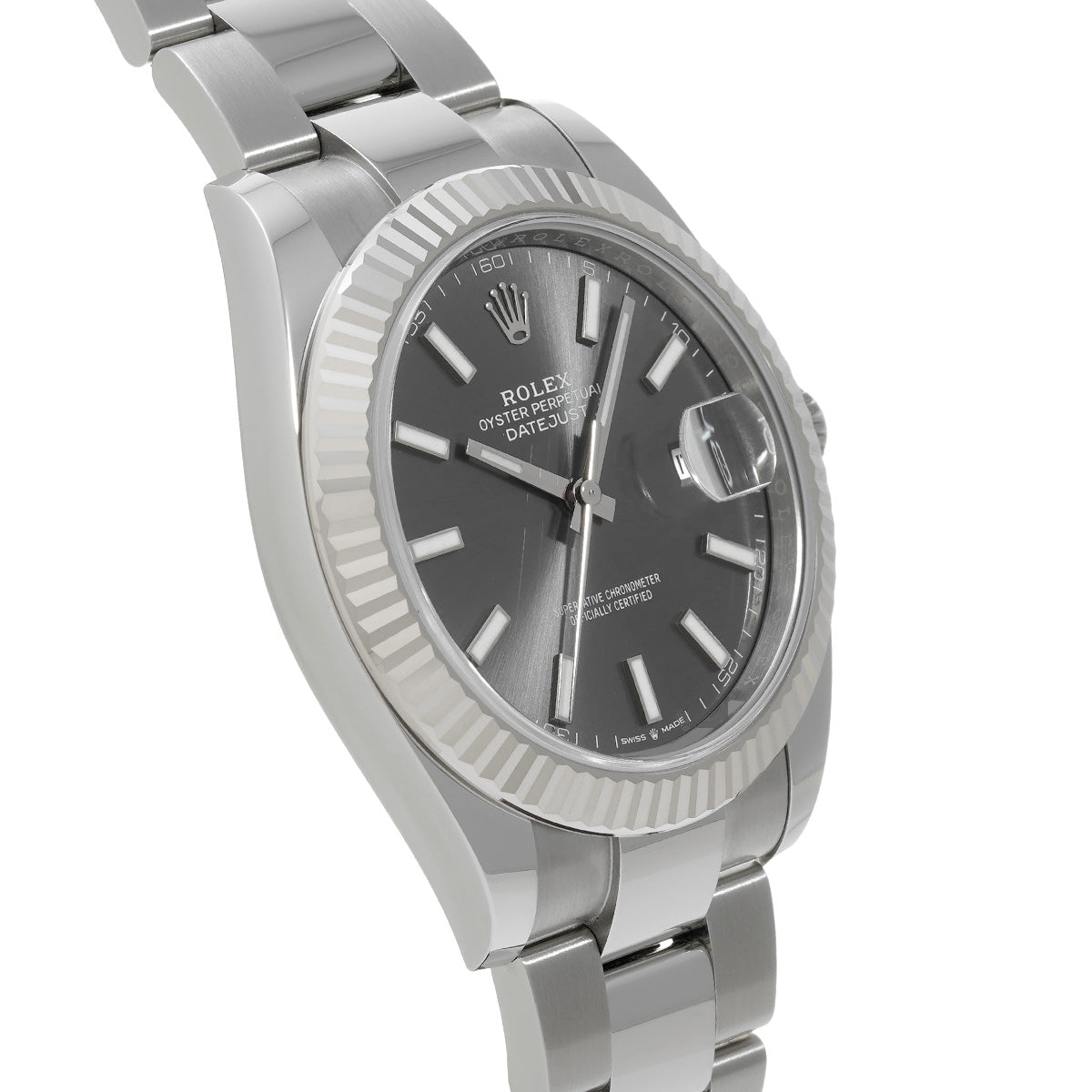 DATE JUST 41 126334 Gray ROLEX Men's [Pre-Owned].