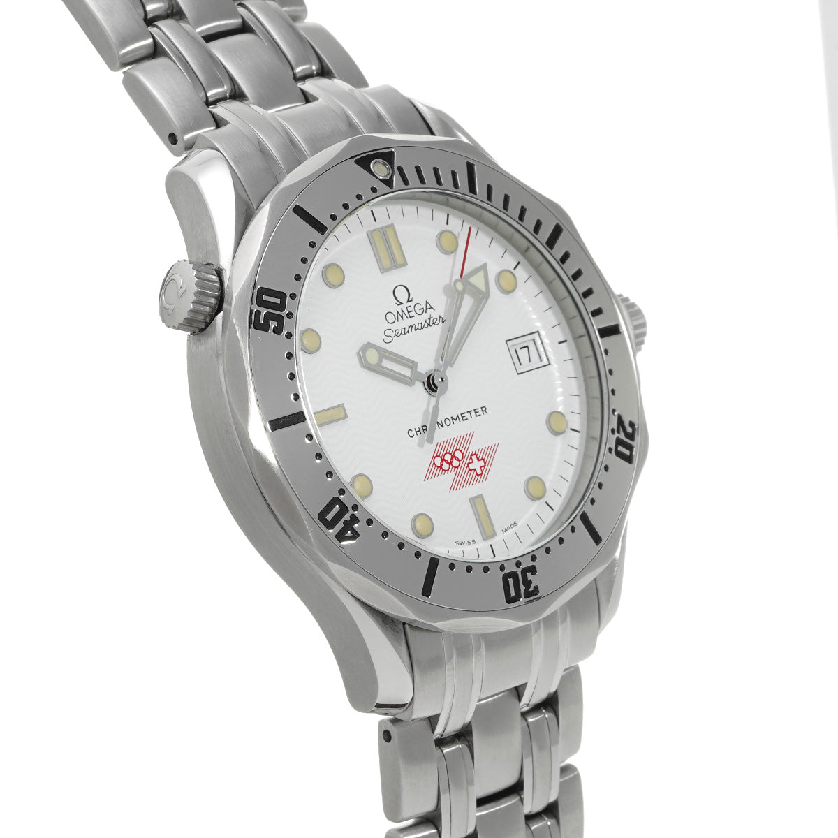 Seamaster Lillehammer Olympic 2832.21.53 White OMEGA Men's [Pre-owned].