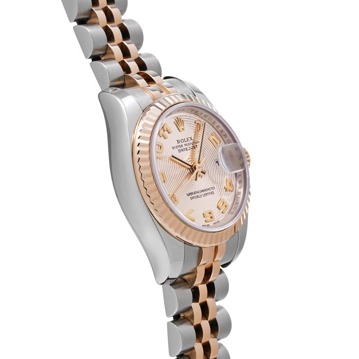 DATE JUST 179171 Z (manufactured circa 2006) Pink Concentric ROLEX Ladies [Pre-Owned].