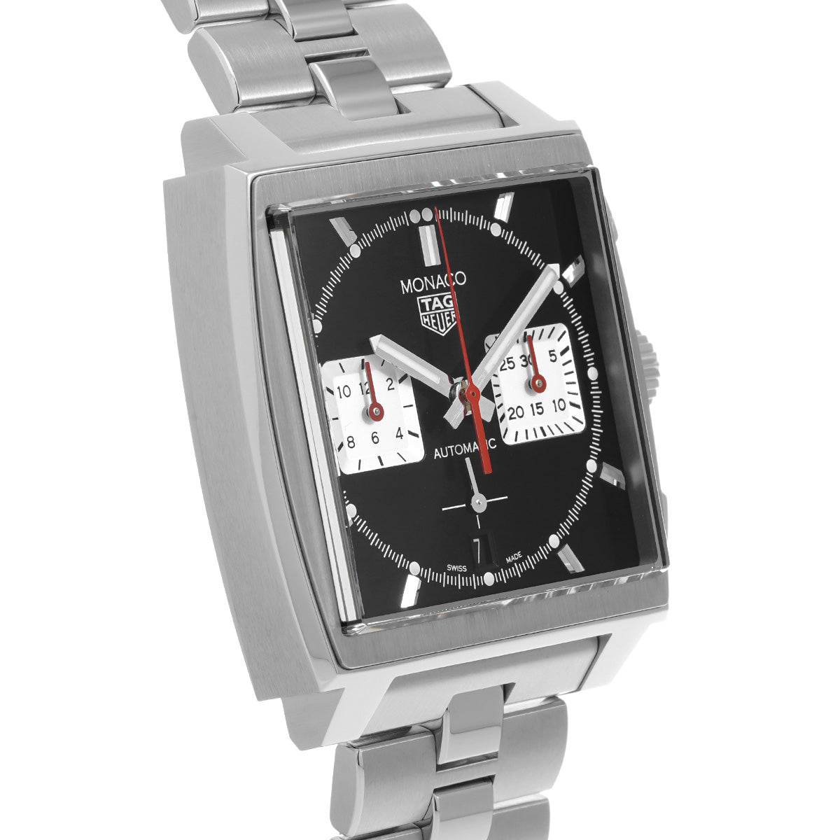 Monaco Calibre Heuer 02 Chronograph CBL2113.BA0644 Black/Silver TAG HEUER Mens [Pre-Owned]