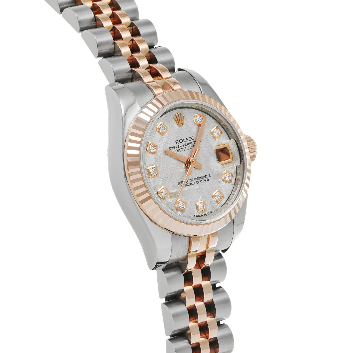 DATE JUST 179171G Random Serial Meteorite/Diamond ROLEX Ladies [Pre-Owned].