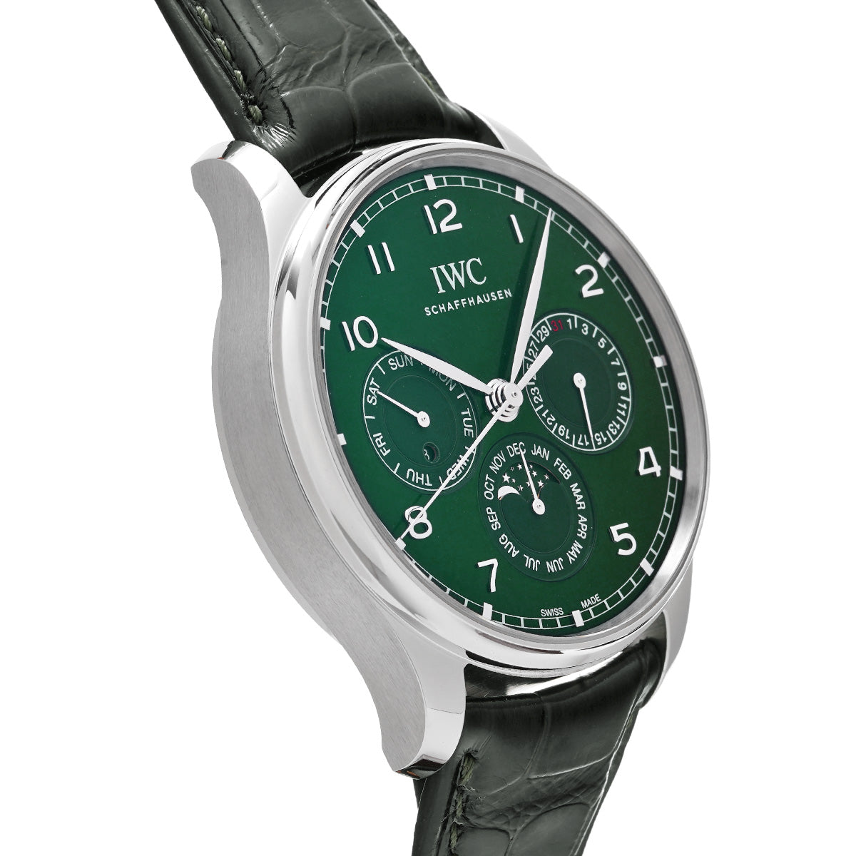 Portuguese Perpetual Calendar 42 IW344207 Green IWC Men's [Pre-Owned].