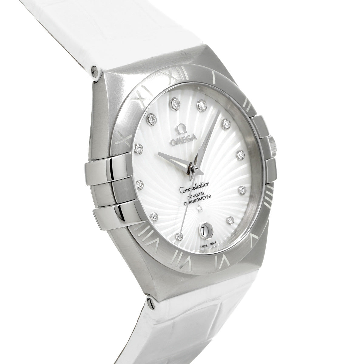 Constellation 123.13.35.20.55.001 White/Diamond OMEGA Men's [New].