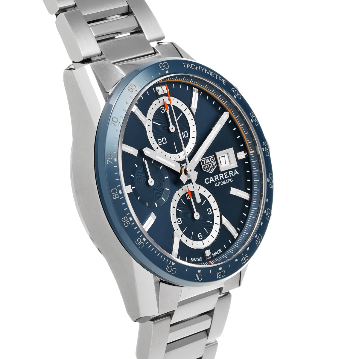 CARRERA Calibre 16 Chronograph CBM2112.BA0651 Blue TAG HEUER Men's [Pre-Owned].