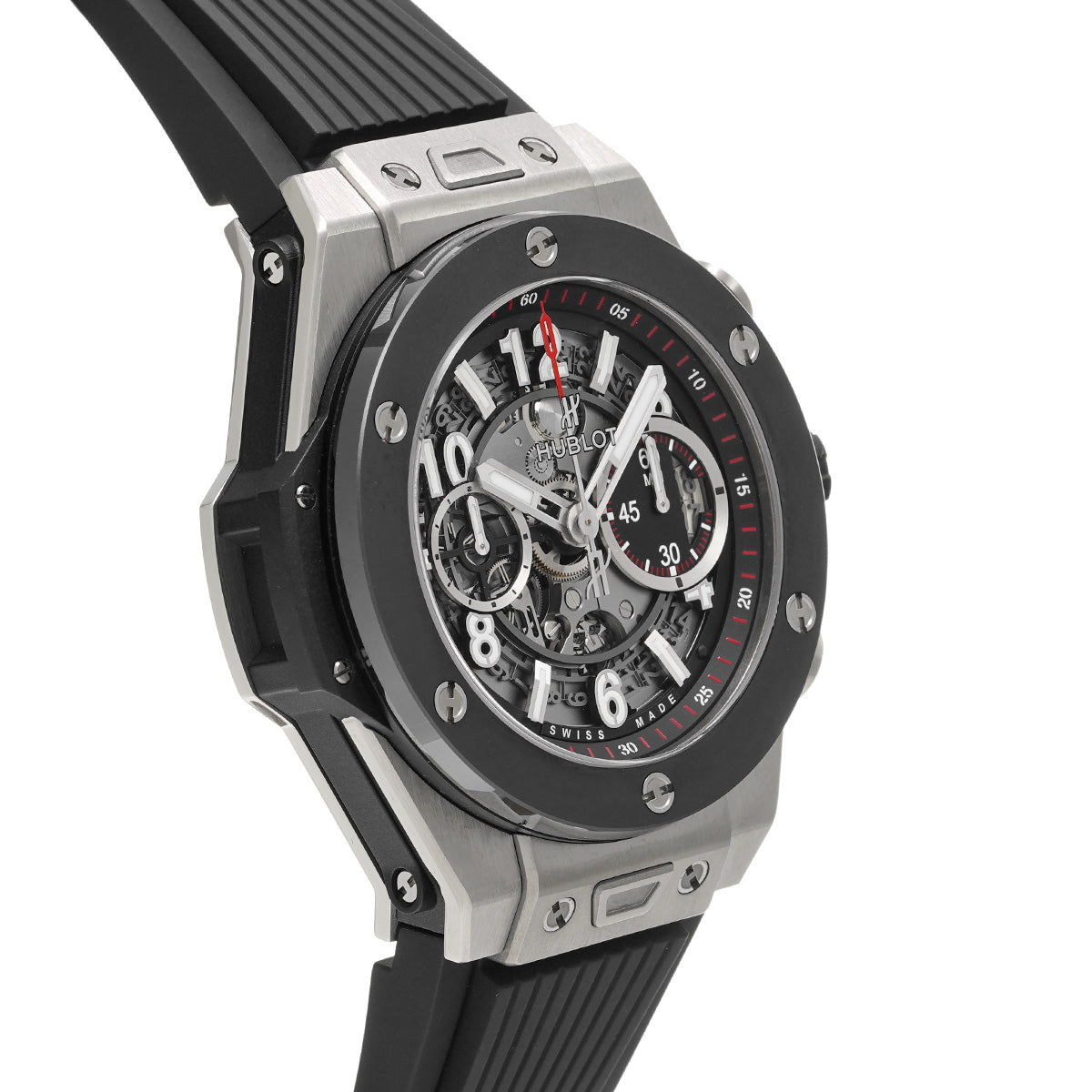 Big Bang Unico Titanium Titanium Ceramic 411.NM.1170.RX Black Skeleton HUBLOT Men's [Pre-Owned].