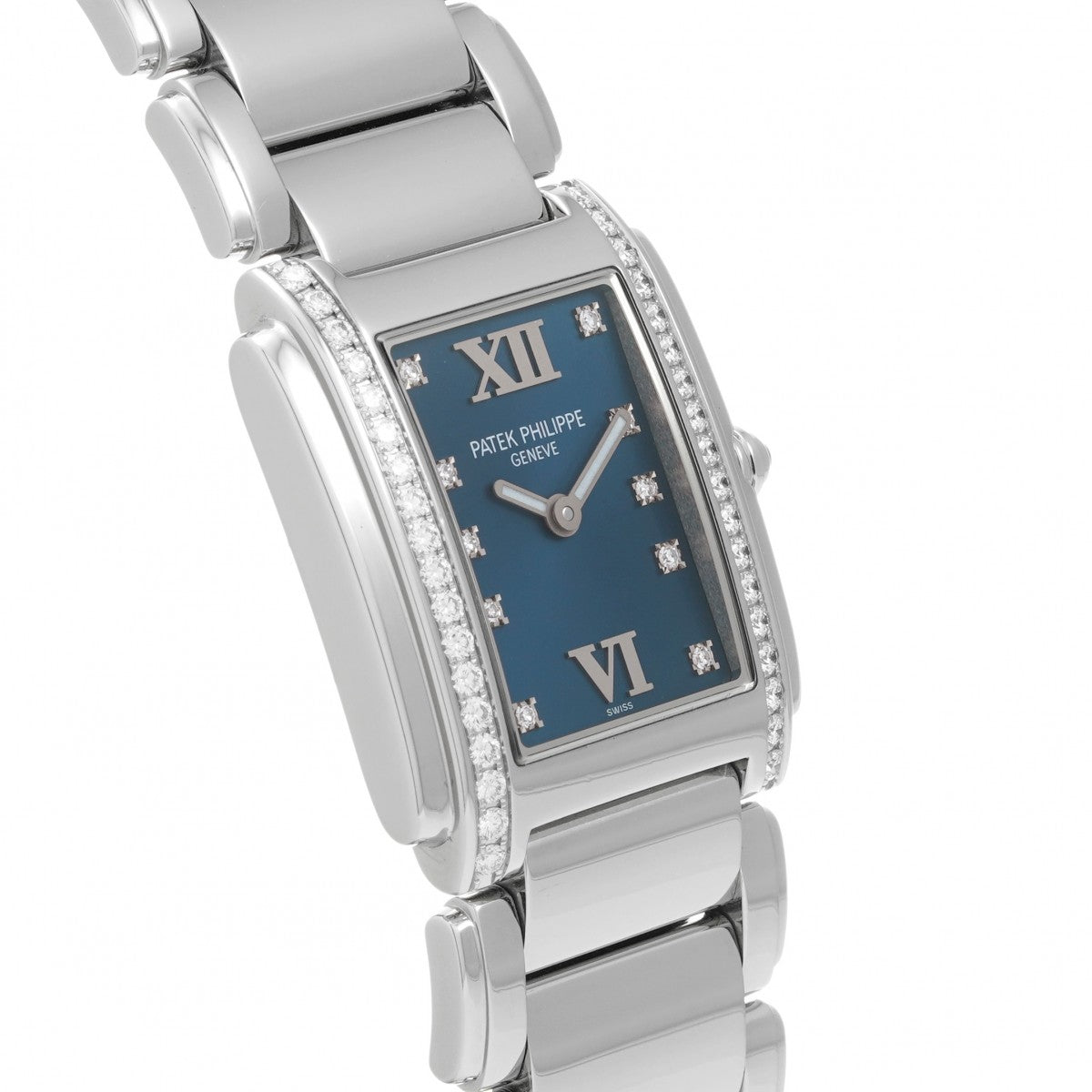 Twenty-4 4910/10A-012 Blue/diamond PATEK PHILIPPE Ladies [Pre-Owned].